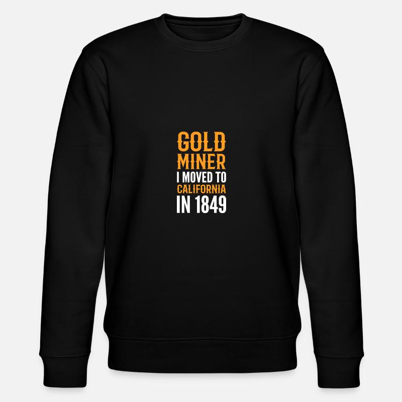 Goldgräber Minenarbeiter Geschenk - Stanley/Stella Unisex Bio-Sweatshirt CHANGER  - Schwarz