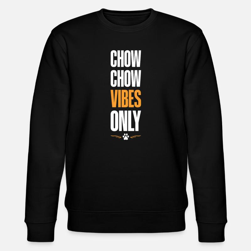 Chow Chow Vibes Only - Stanley/Stella Unisex Bio-Sweatshirt CHANGER - Schwarz