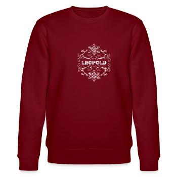 Cadeau pour Léopold - Sweat bio CHANGER Stanley/Stella Unisexe - bordeaux - Devant - Nik (191cm) & Marisol (170cm)