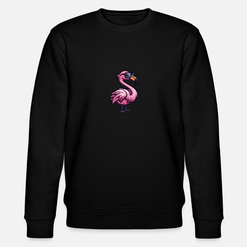 Flamingo Cool Tier - Stanley/Stella Unisex Bio-Sweatshirt CHANGER  - Schwarz