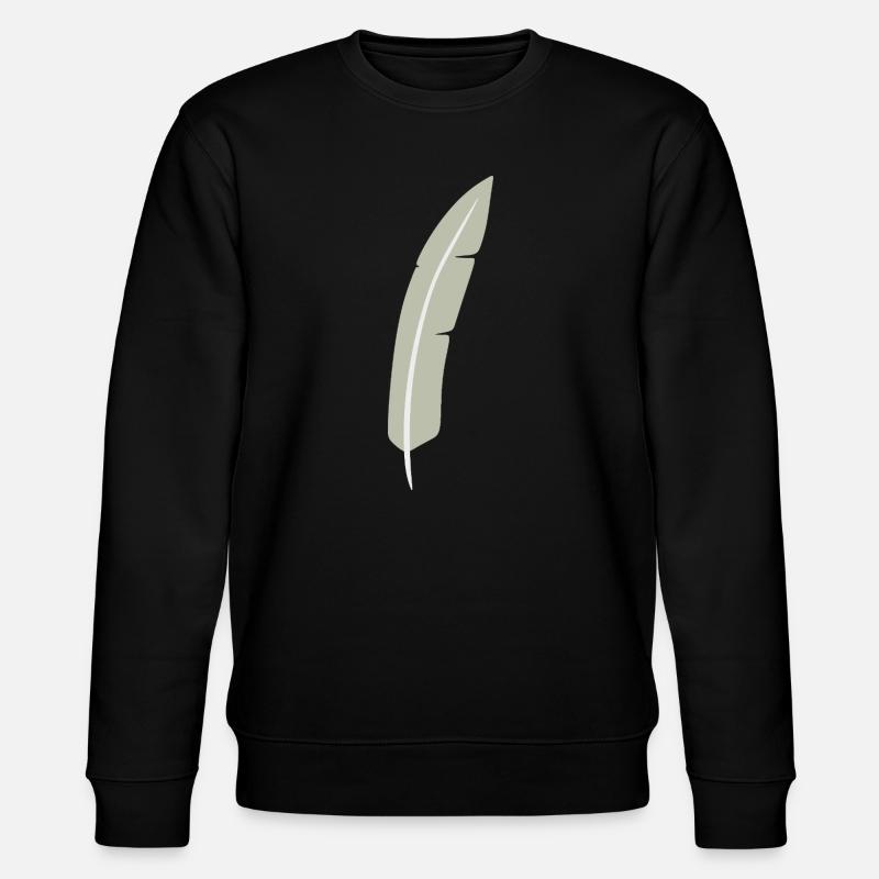 Feather Arc Minimalist Print - Sweat bio CHANGER Stanley/Stella Unisexe - noir