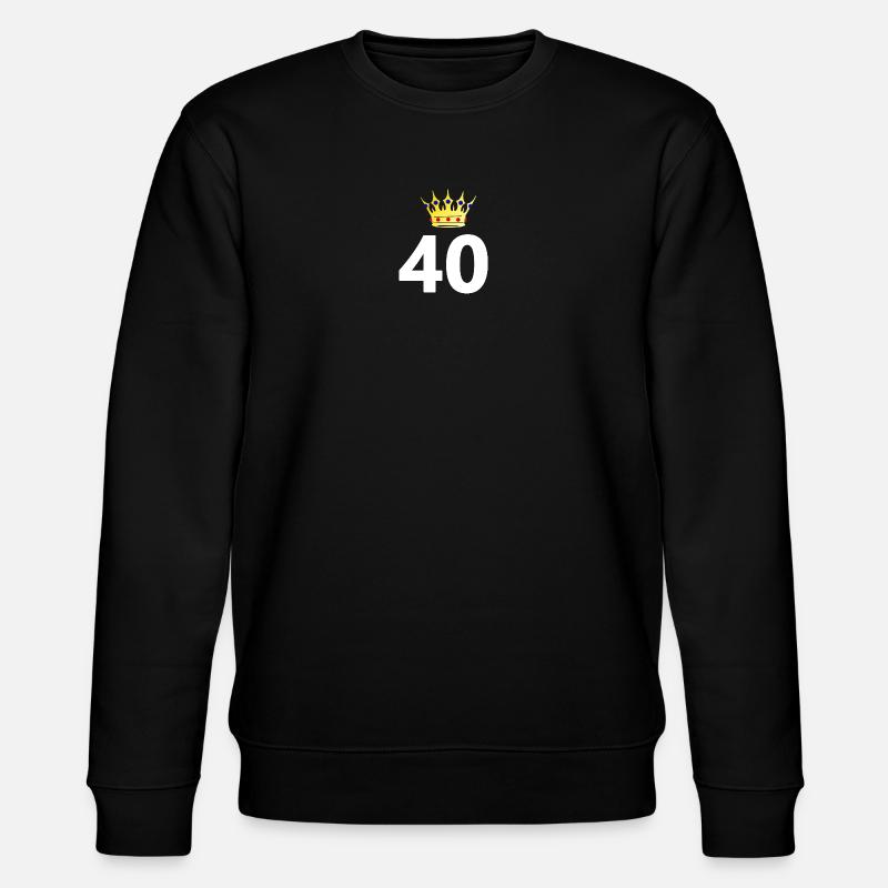 gratulieren, 40 unisex - Stanley/Stella Unisex Bio-Sweatshirt CHANGER  - Schwarz