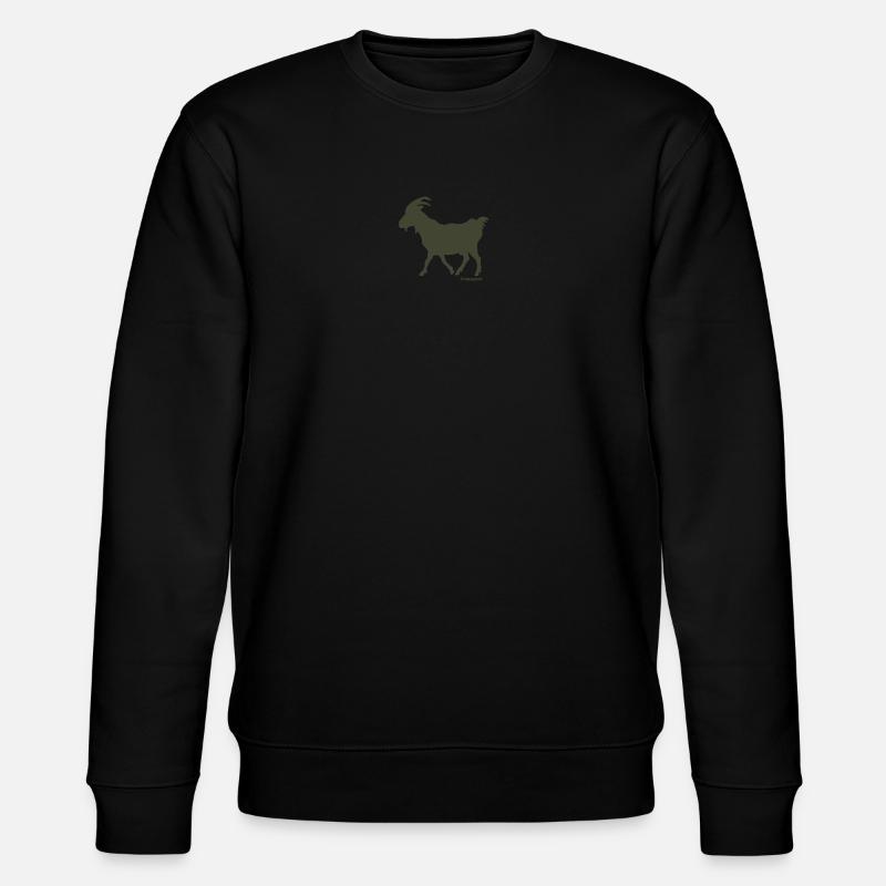 Sündenbock Ziege oliv - Stanley/Stella Unisex Bio-Sweatshirt CHANGER  - Schwarz
