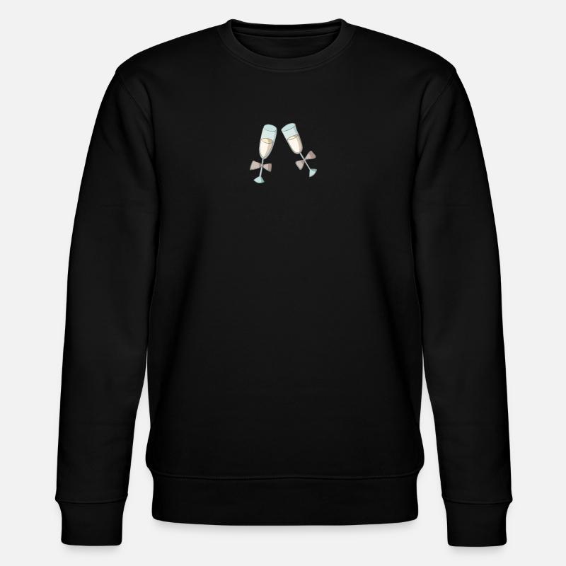 Sekt - Stanley/Stella Unisex Bio-Sweatshirt CHANGER  - Schwarz