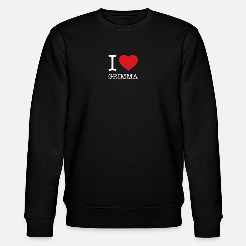 I LOVE GRIMMA - Stanley/Stella Unisex Bio-Sweatshirt CHANGER - Schwarz