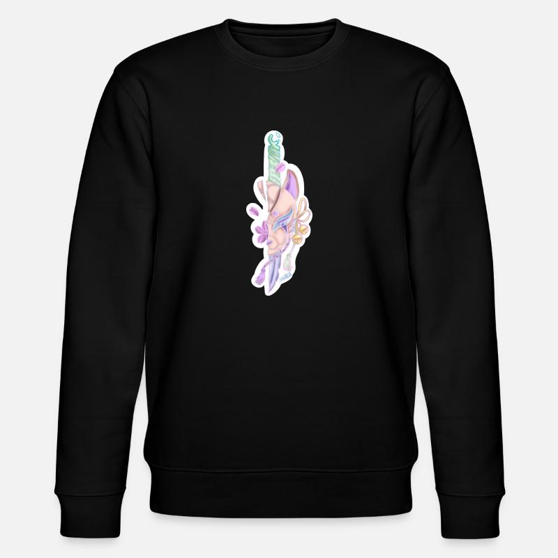 Kawaii Messer 🔪 - Stanley/Stella Unisex Bio-Sweatshirt CHANGER  - Schwarz