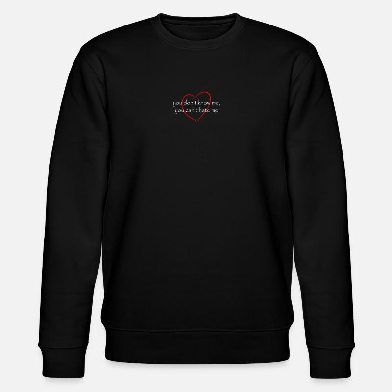 you don`t know me - Stanley/Stella Unisex Bio-Sweatshirt CHANGER  - Schwarz