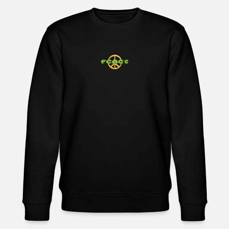 Friede, Freude, Eierkuchen - Stanley/Stella Unisex Bio-Sweatshirt CHANGER  - Schwarz