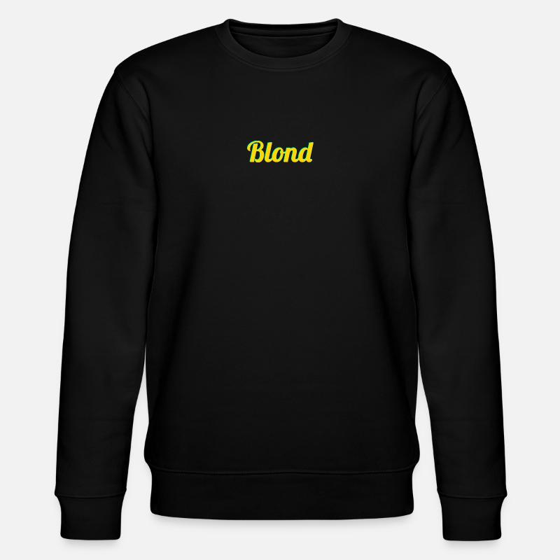BLOND - Sweat bio CHANGER Stanley/Stella Unisexe - noir