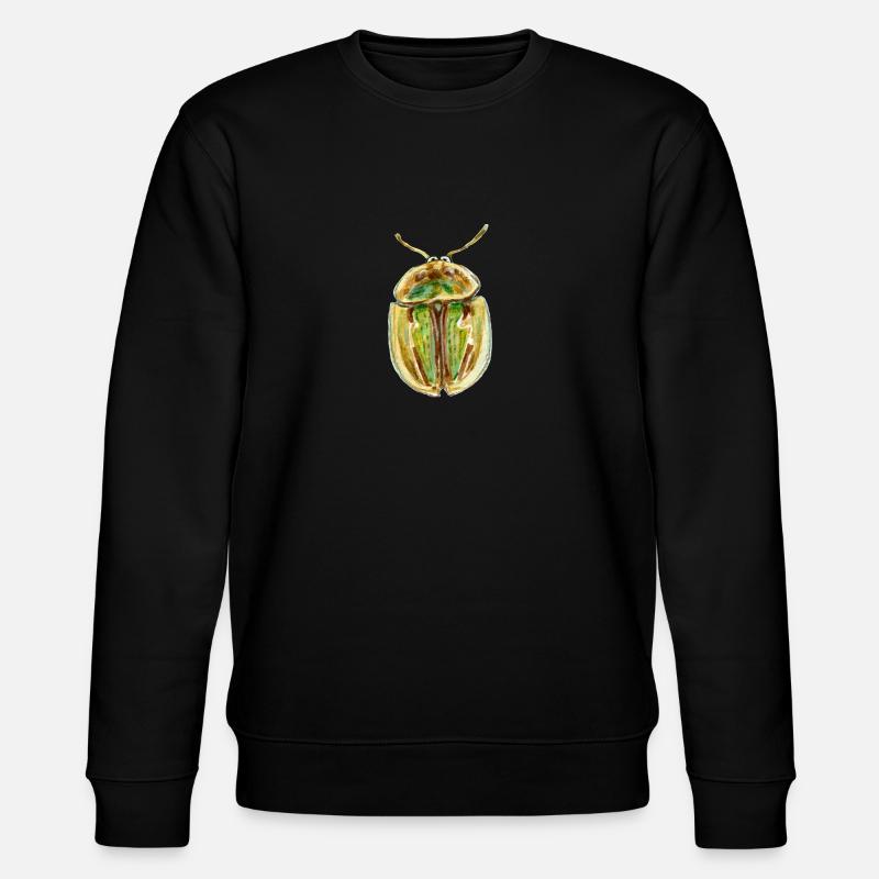 goldgestreifter Schildkäfer - Stanley/Stella Unisex Bio-Sweatshirt CHANGER  - Schwarz