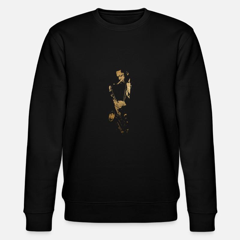 Jazz Man jc - Stanley/Stella Unisex Bio-Sweatshirt CHANGER  - Schwarz