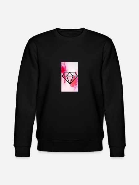 Rose diamond - Stanley/Stella CHANGER Unisex Organic Sweatshirt - black