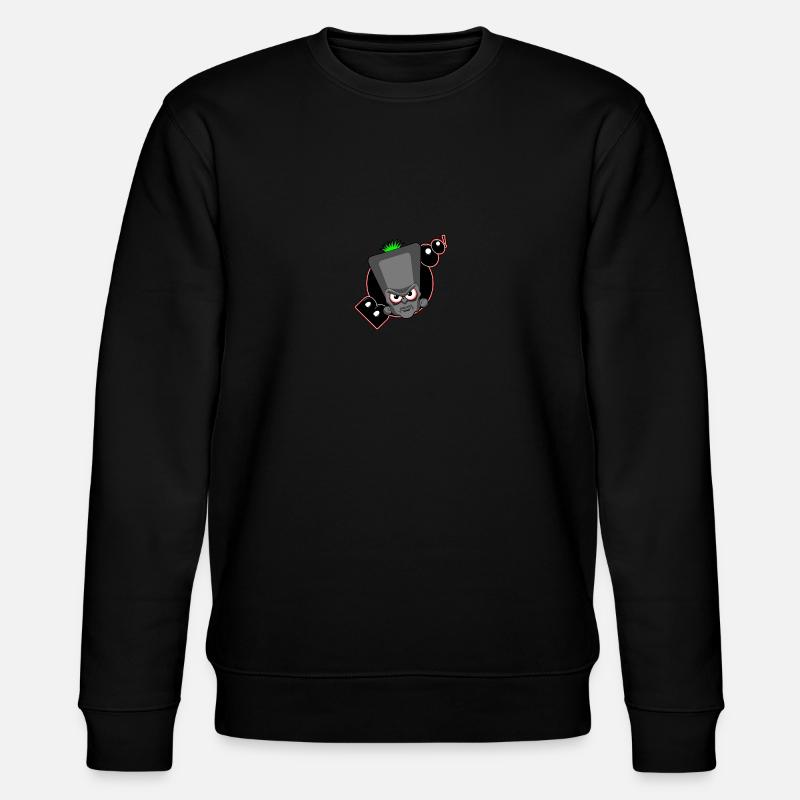 Halloween Booo! - graues Monster - Stanley/Stella Unisex Bio-Sweatshirt CHANGER - Schwarz