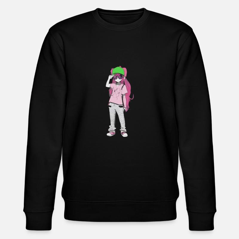 Madchen - Stanley/Stella Unisex Bio-Sweatshirt CHANGER  - Schwarz