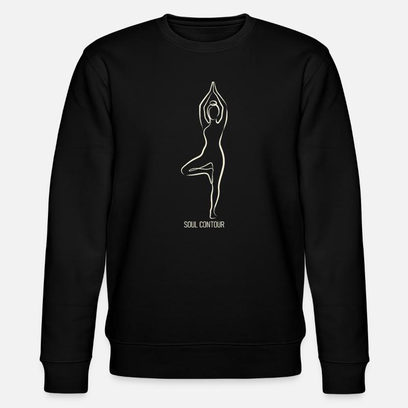 CONTOUR DE L’ÂME - Vrikshasana - Sweat bio CHANGER Stanley/Stella Unisexe - noir
