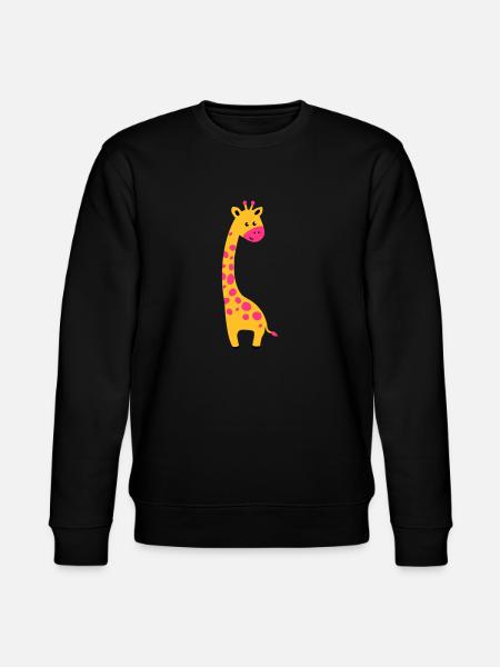 cute giraffe - Stanley/Stella Unisex Bio-Sweatshirt CHANGER - Schwarz