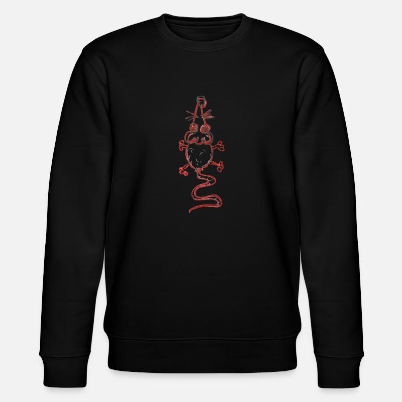 Funky Monster "dead rat" - Stanley/Stella Unisex Bio-Sweatshirt CHANGER  - Schwarz