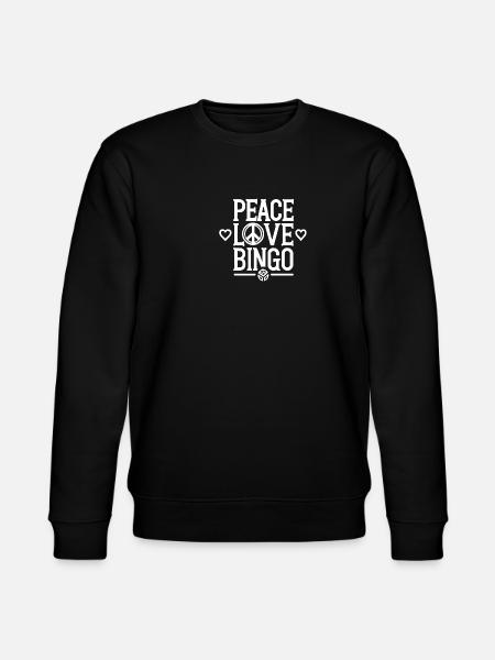 Frieden Liebe Bingo - Stanley/Stella Unisex Bio-Sweatshirt CHANGER - Schwarz