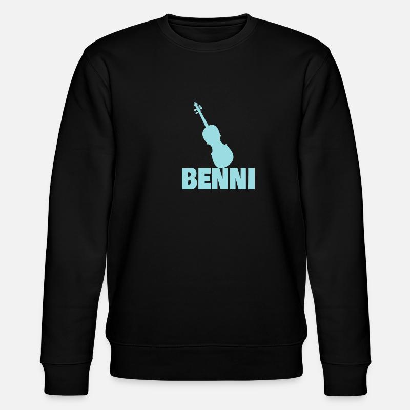 Benni als Bratsche - Stanley/Stella Unisex Bio-Sweatshirt CHANGER  - Schwarz