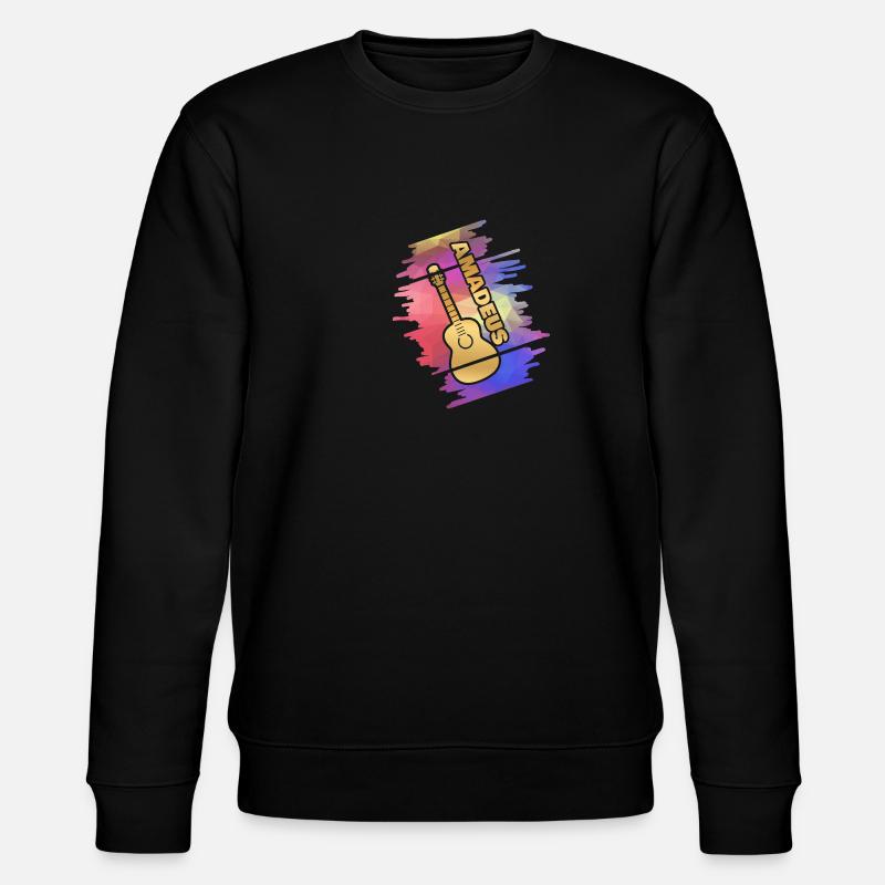 Amadeus as Guitar - Stanley/Stella CHANGER Unisex Organic Sweatshirt - black
