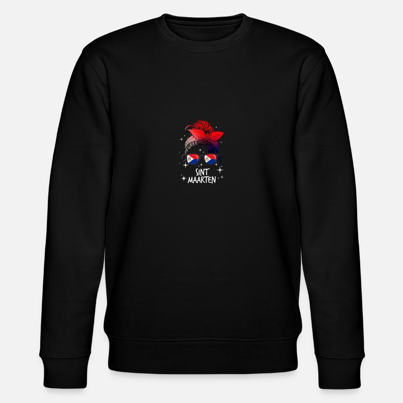 Sint Maarten - Stanley/Stella Unisex Bio-Sweatshirt CHANGER  - Schwarz