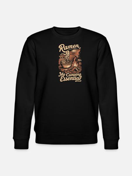 Camping Ramen Lovers - Stanley/Stella CHANGER Unisex Organic Sweatshirt - black