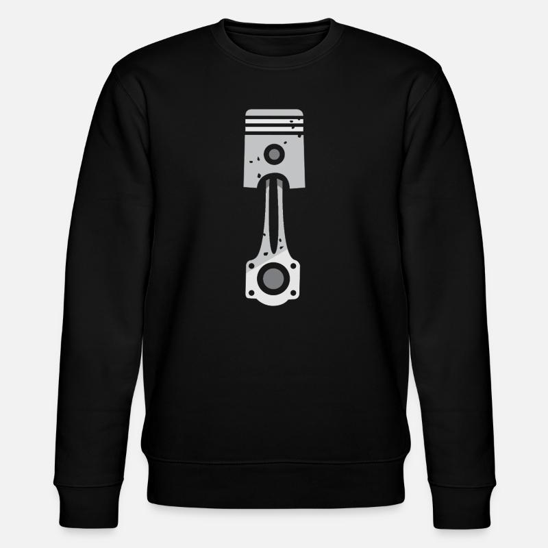 Crossed piston engine design - Stanley/Stella CHANGER Unisex Organic Sweatshirt - black