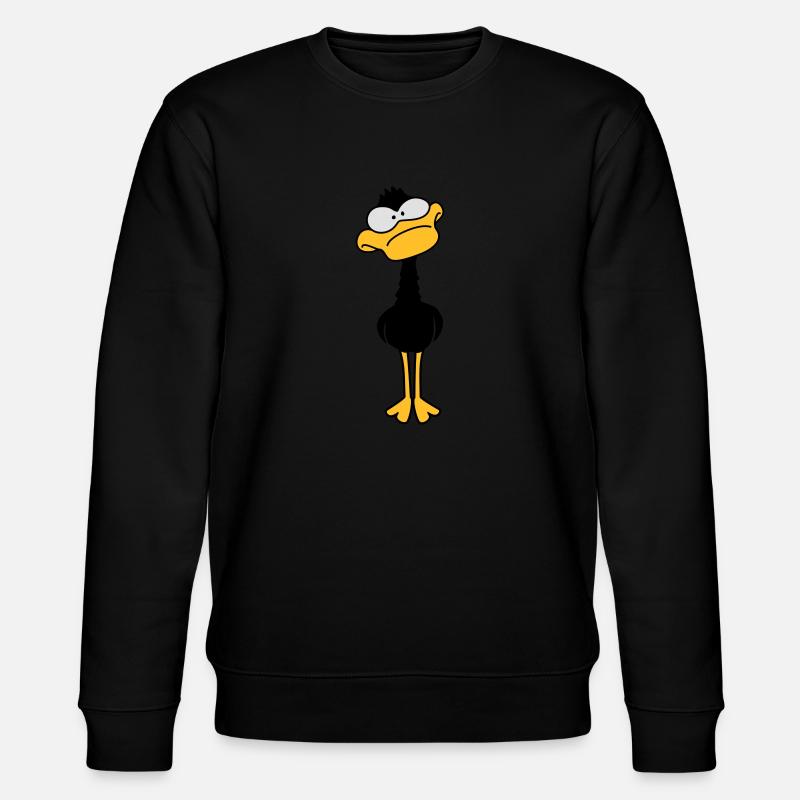 Funny Duck - Stanley/Stella Unisex Bio-Sweatshirt CHANGER  - Schwarz