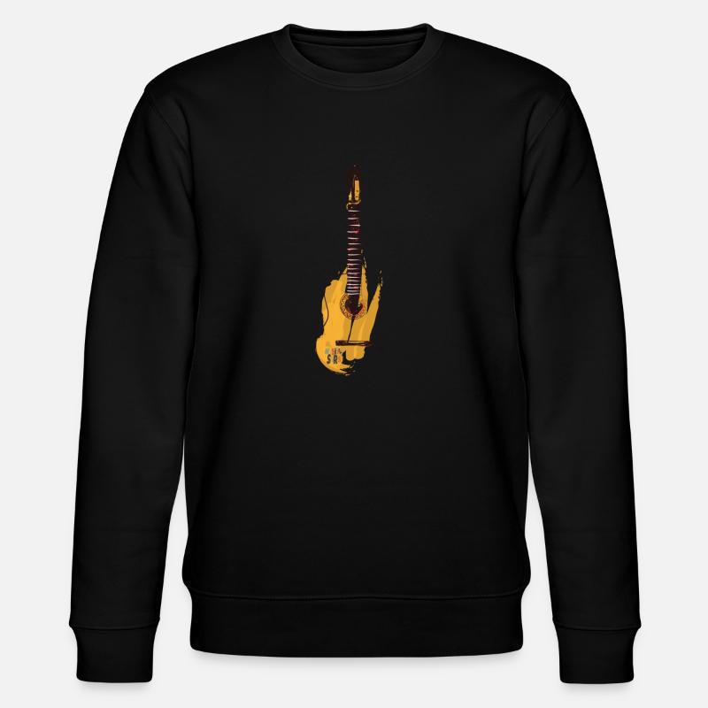 Gitarre - Stanley/Stella Unisex Bio-Sweatshirt CHANGER  - Schwarz
