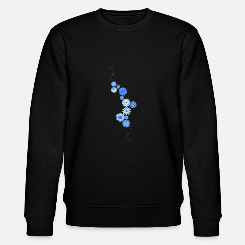 Flowers - Stanley/Stella CHANGER Unisex Organic Sweatshirt - black