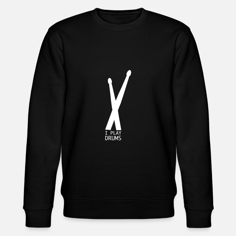 Drummer drummer gift - Stanley/Stella CHANGER Unisex Organic Sweatshirt - black