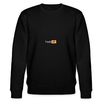 Fuck off - Stanley/Stella Unisex Bio-Sweatshirt CHANGER  - Schwarz - Vorne - Nik (191cm) & Marisol (170cm)