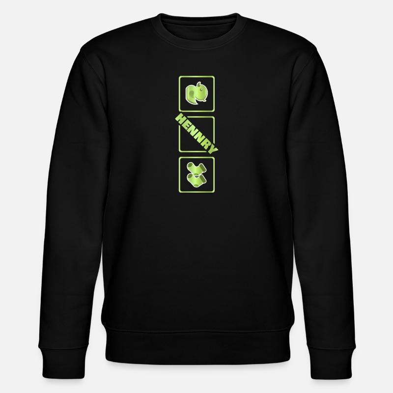 Geburt Hennry - Stanley/Stella Unisex Bio-Sweatshirt CHANGER  - Schwarz