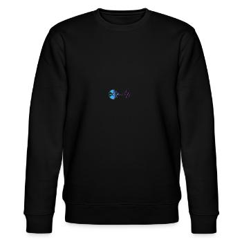 Techno Music DJ Discjokey - Stanley/Stella Unisex Bio-Sweatshirt CHANGER  - Schwarz - Vorne - Nik (191cm) & Marisol (170cm)