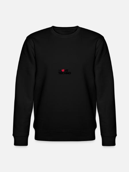 Techno Music DJ Discjokey - Stanley/Stella CHANGER Unisex Organic Sweatshirt - black