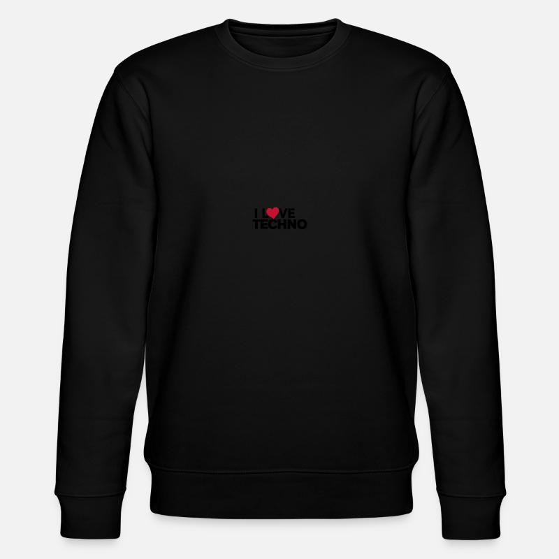 Techno Music DJ Discjokey - Stanley/Stella Unisex Bio-Sweatshirt CHANGER  - Schwarz