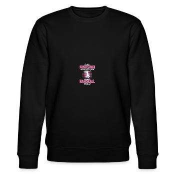 Handballerin Handballspielerin Geschenk Handball - Stanley/Stella Unisex Bio-Sweatshirt CHANGER  - Schwarz - Vorne - Nik (191cm) & Marisol (170cm)