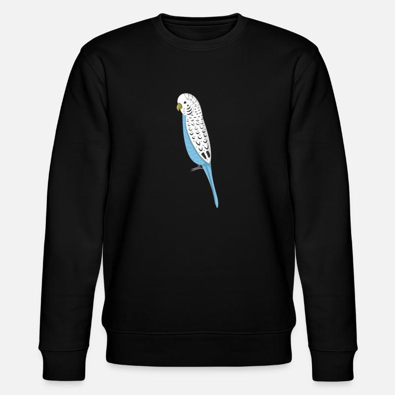 budgerigar - Stanley/Stella CHANGER Unisex Organic Sweatshirt - black