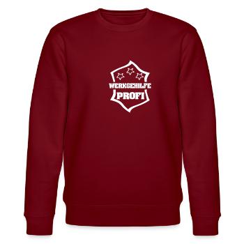 Gift for Assistant - Stanley/Stella CHANGER Unisex Organic Sweatshirt - burgundy - Front - Nik (191cm) & Marisol (170cm)