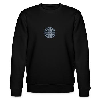 Keltische Knoten - Stanley/Stella Unisex Bio-Sweatshirt CHANGER  - Schwarz - Vorne - Nik (191cm) & Marisol (170cm)