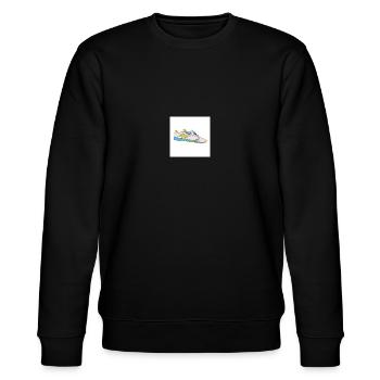 Schuh Druck Anziehsachen Herren/Damen/Kinder/Babys - Stanley/Stella Unisex Bio-Sweatshirt CHANGER  - Schwarz - Vorne - Nik (191cm) & Marisol (170cm)