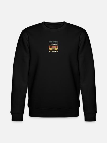 Bester Vater der Welt - Stanley/Stella Unisex Bio-Sweatshirt CHANGER - Schwarz