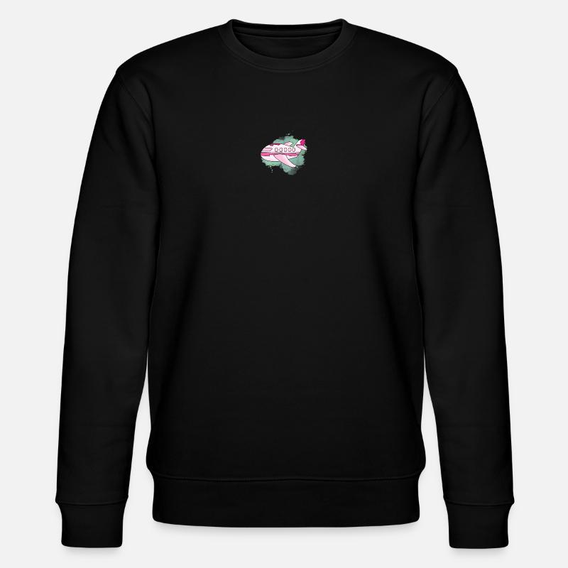 Flugzeug - Stanley/Stella Unisex Bio-Sweatshirt CHANGER - Schwarz