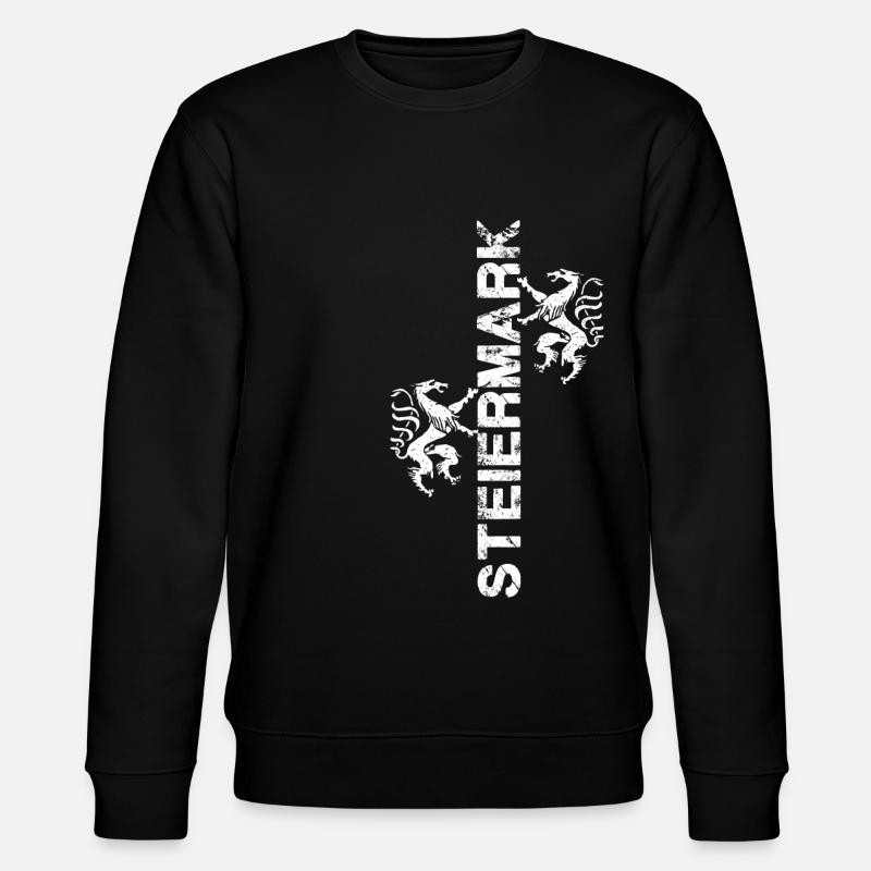 Steiermark - Stanley/Stella Unisex Bio-Sweatshirt CHANGER  - Schwarz