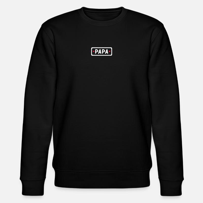 Papa - Stanley/Stella Unisex Bio-Sweatshirt CHANGER  - Schwarz