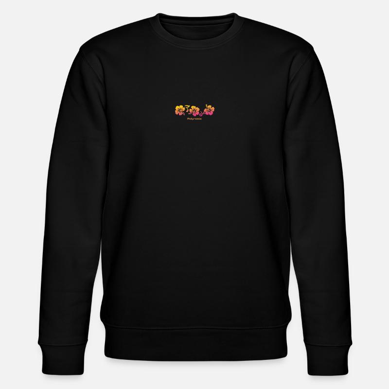 Polynésie Hibiscus Souvenir Vacances - Sweat bio CHANGER Stanley/Stella Unisexe - noir