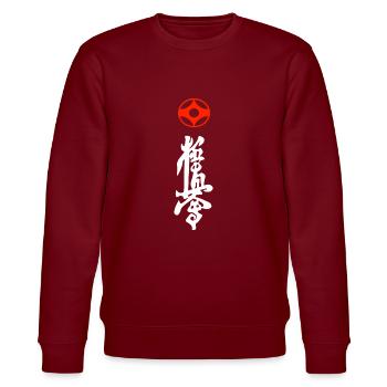 Kyokushin Kaikan Kanji T Shirt - Personnages - Sweat bio CHANGER Stanley/Stella Unisexe - bordeaux - Devant - Nik (191cm) & Marisol (170cm)