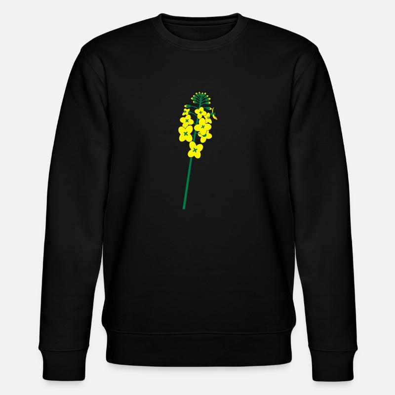 Raps Blühte - Stanley/Stella Unisex Bio-Sweatshirt CHANGER - Schwarz