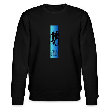 Find your rhythm - Stanley/Stella CHANGER Unisex Organic Sweatshirt - black - Front - Nik (191cm) & Marisol (170cm)