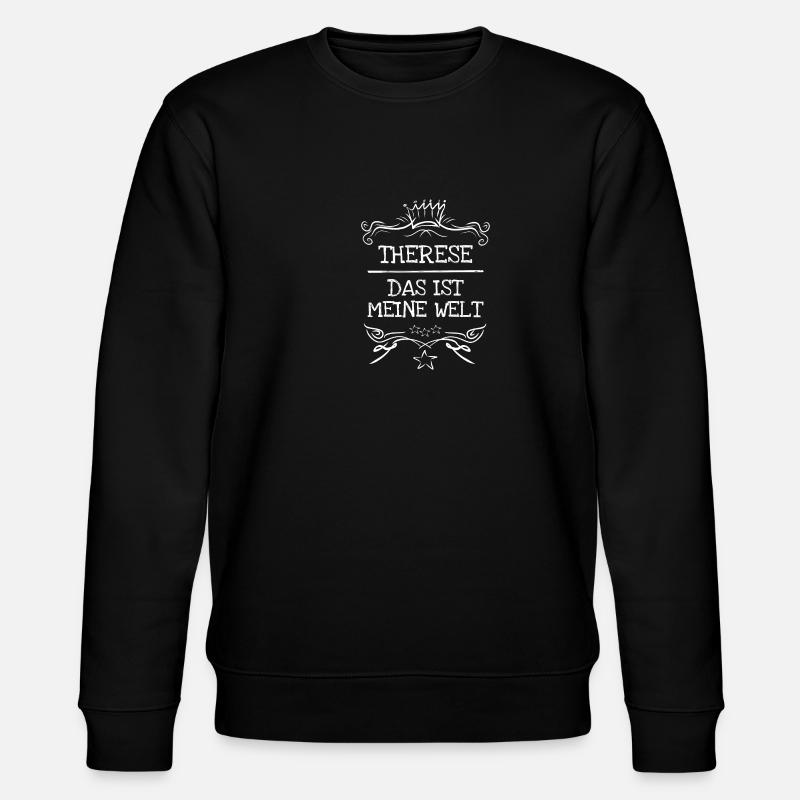 Mädchenname Therese - Stanley/Stella Unisex Bio-Sweatshirt CHANGER  - Schwarz